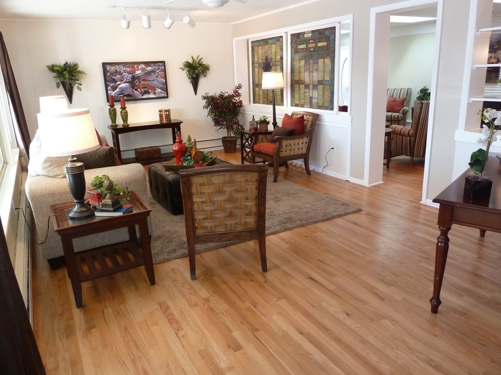 Inspiration for a transitional home design remodel in Denver
