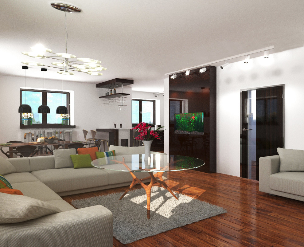 3d visuals living+kitchen/3д визуализация гостиной + кухни