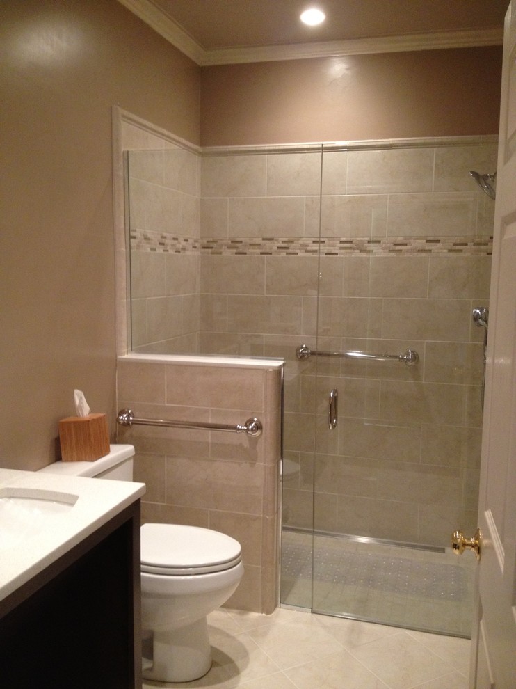 This is an example of a transitional bathroom in Other.