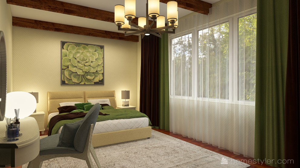 Спальня для супругов, загородный коттедж Самарская область, г. Кинель