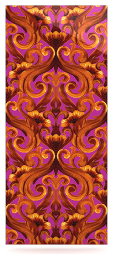 Aimee St. Hill "Intertwined Magenta" Metal Luxe Panel, 9"x21"