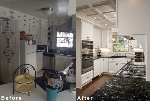 Colonial Kitchen Renovation Before After