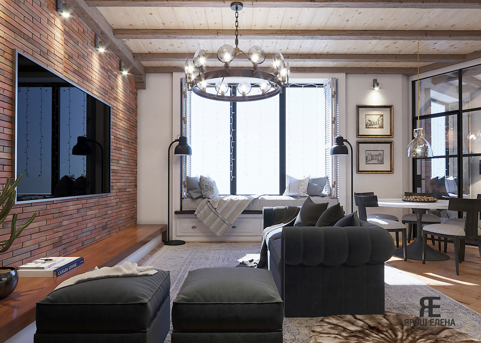 ИНТЕРЬЕР АПАРТАМЕНТОВ В СТИЛЕ LOFT