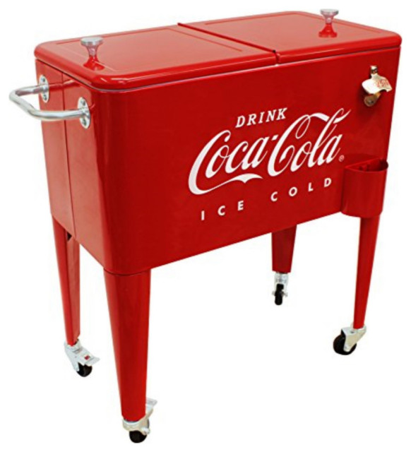 Coca-Cola Embossed Ice Cold Cooler, 65 Quart