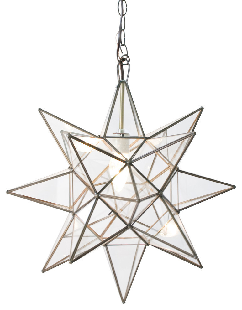 Clear Star Chandelier, Xlarge