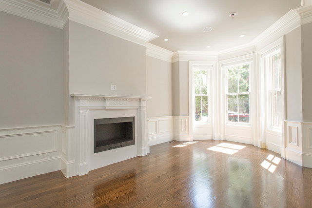 South End brownstone transitional-living-room