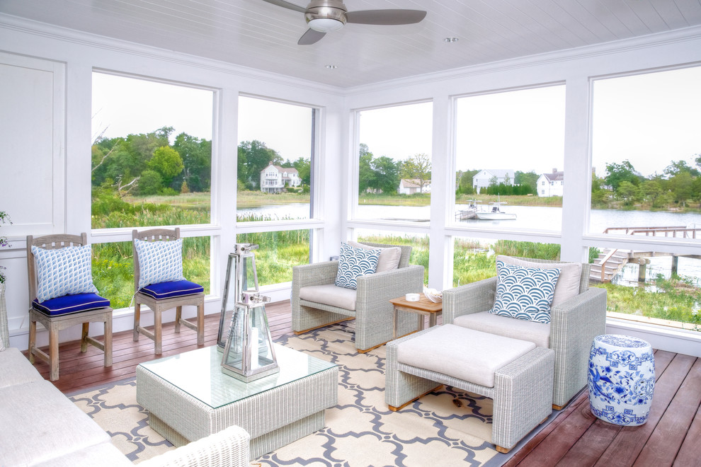 Darien Peninsula Home - Beach Style - Porch - New York - by Michael ...