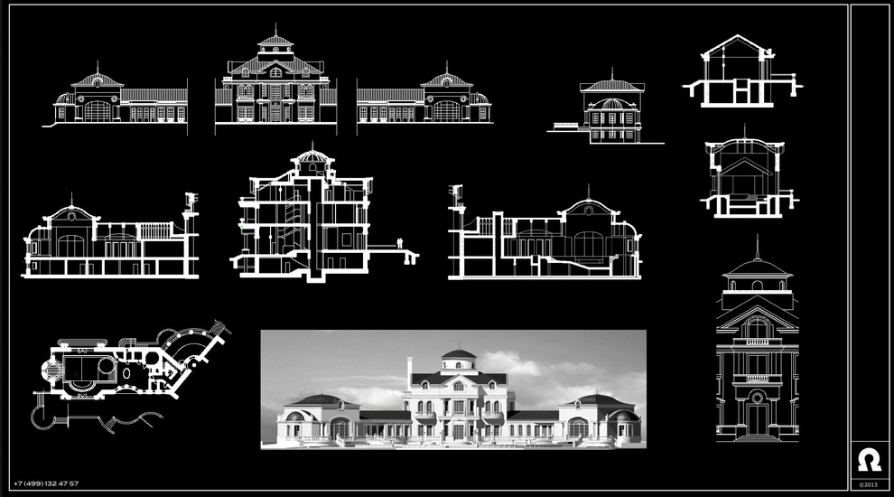 Classic villa in Moscow region