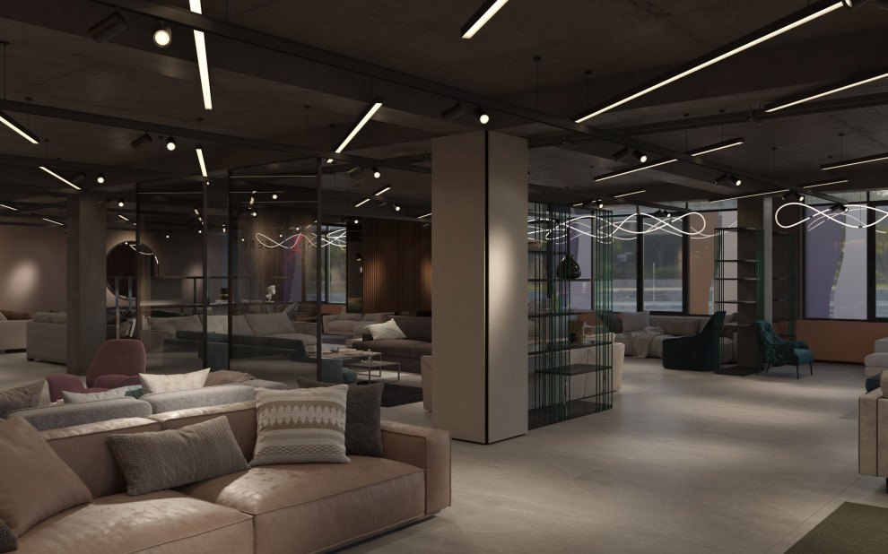 Интерьер мебельного магазина.