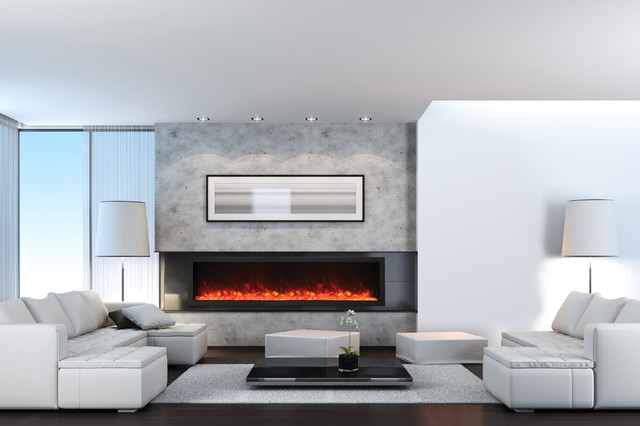 Amantii Electric Fireplaces Industrial Family Room Calgary