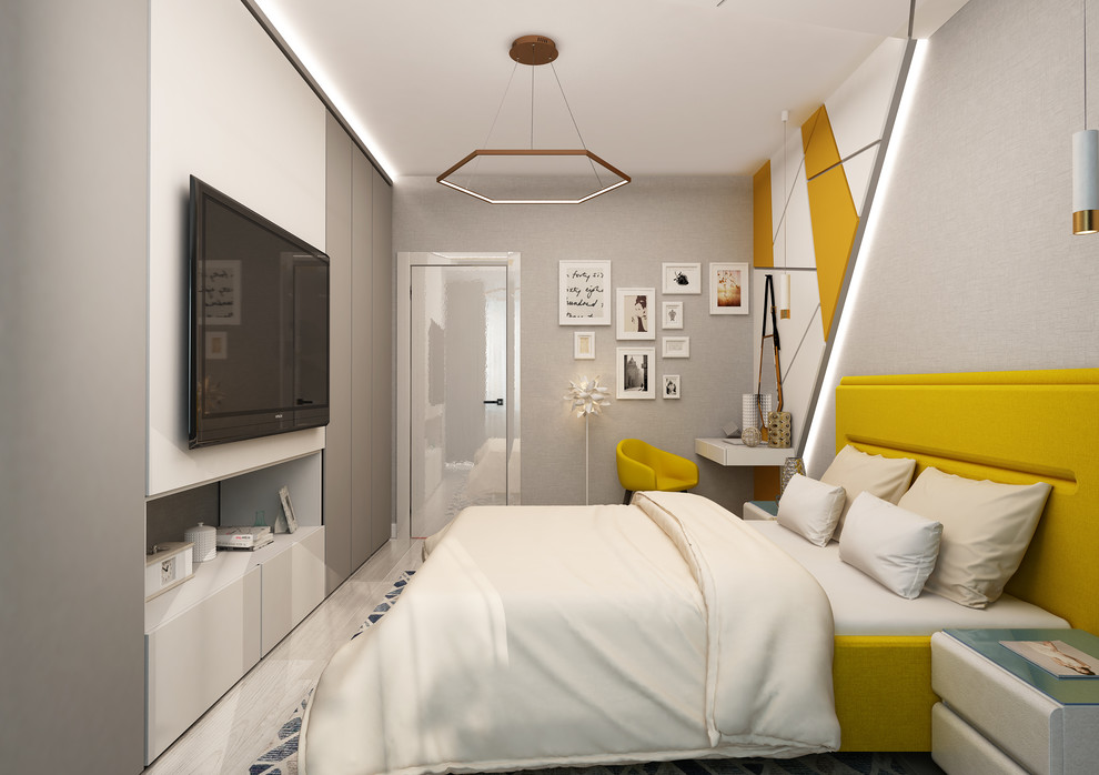 Дизайн в мкр. Хороший, Калуга (двушка, спальня)