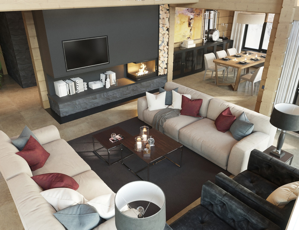 Дом элементами современного шале