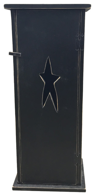 Primitive Pine Storage Cabinet With Rustic Star Cut Out Southwestern Storage Cabinets By Furniture Barn Usa