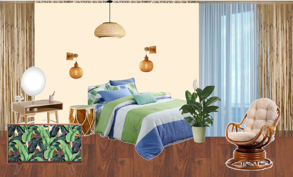 Коллаж спальни "Отель Jamaica Beach"