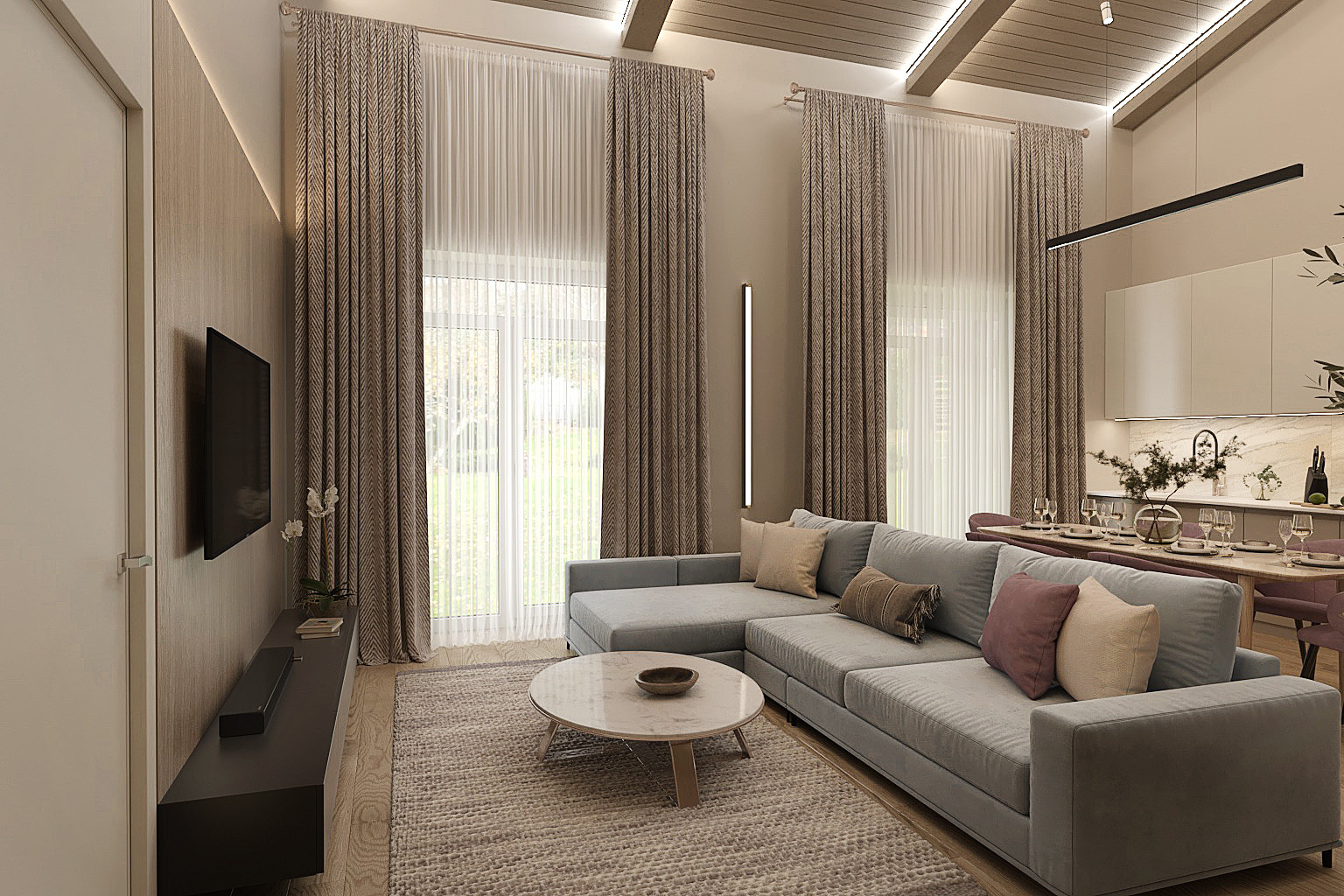 дизайн дома в светлых тонах