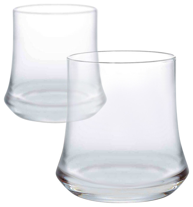 Cosmos Crystal Whiskey Glasses 12.5 oz, Set of 2