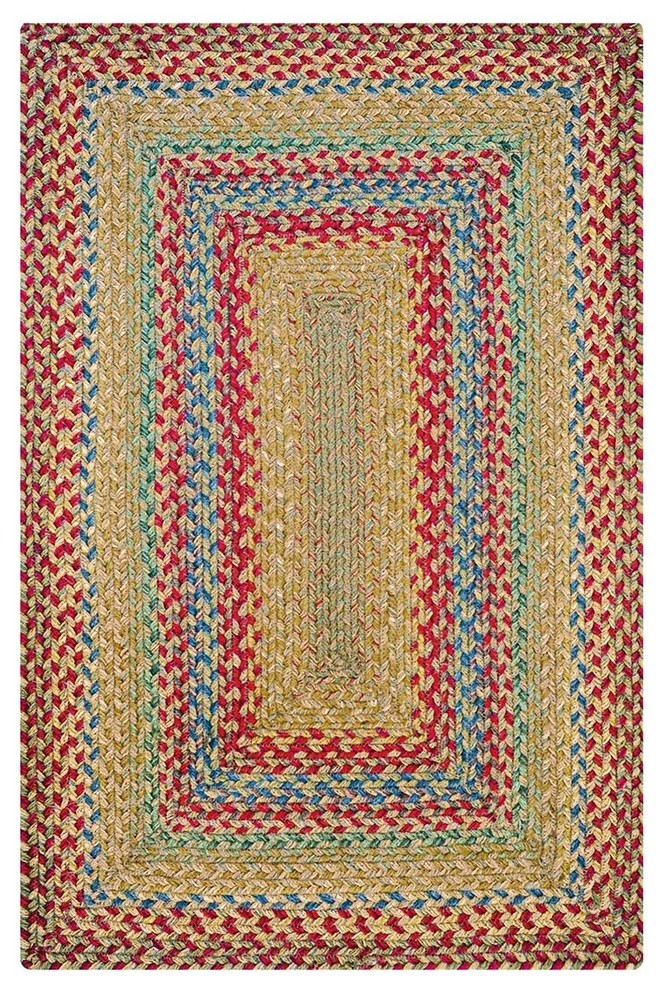 Homespice Decor Azalea Jute Braided Placemat 13" x 19" (Rectangle