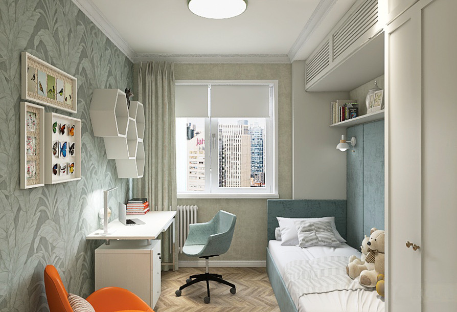 Проект трехкомнатной квартиры.   60 кв.м