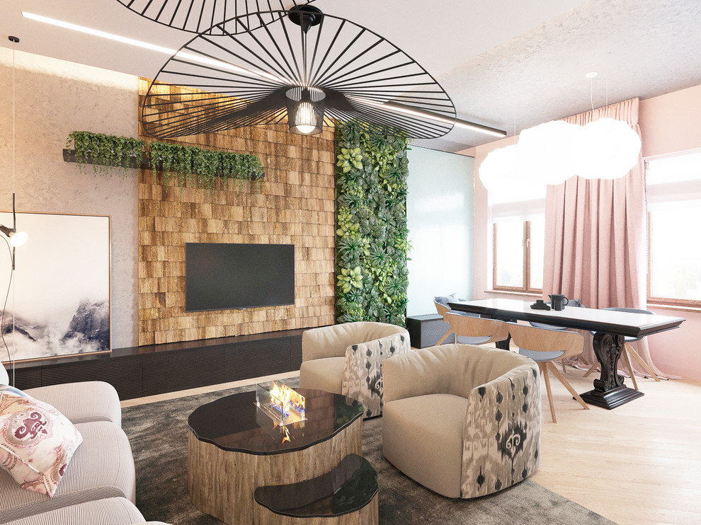 Трехкомнатная квартира в эко стиле на Приморском проспекте