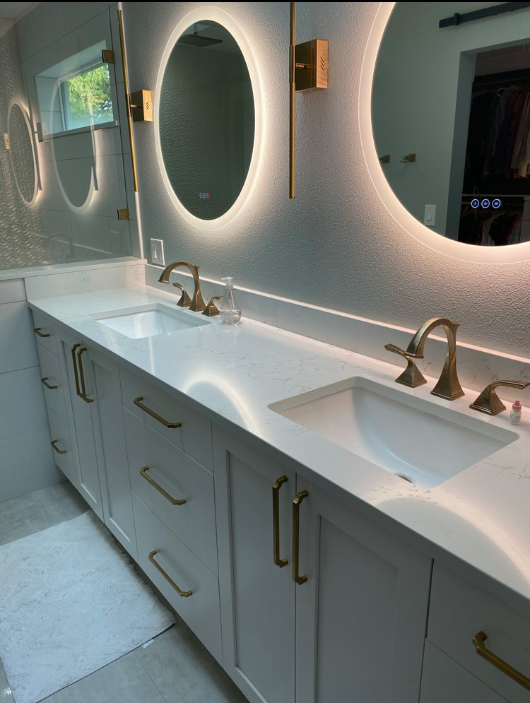 Circular Lite Mirror Bathroom