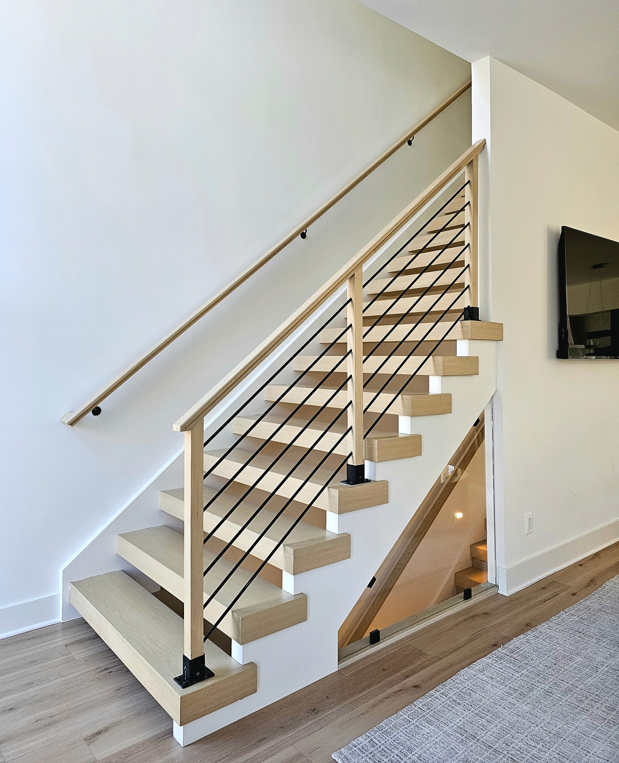 111_Open-Rise Stair with a Stunning Pool View, Great Falls, VA 22066