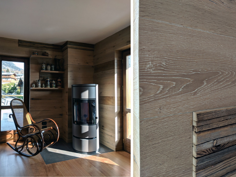 Chalet sotto la neve