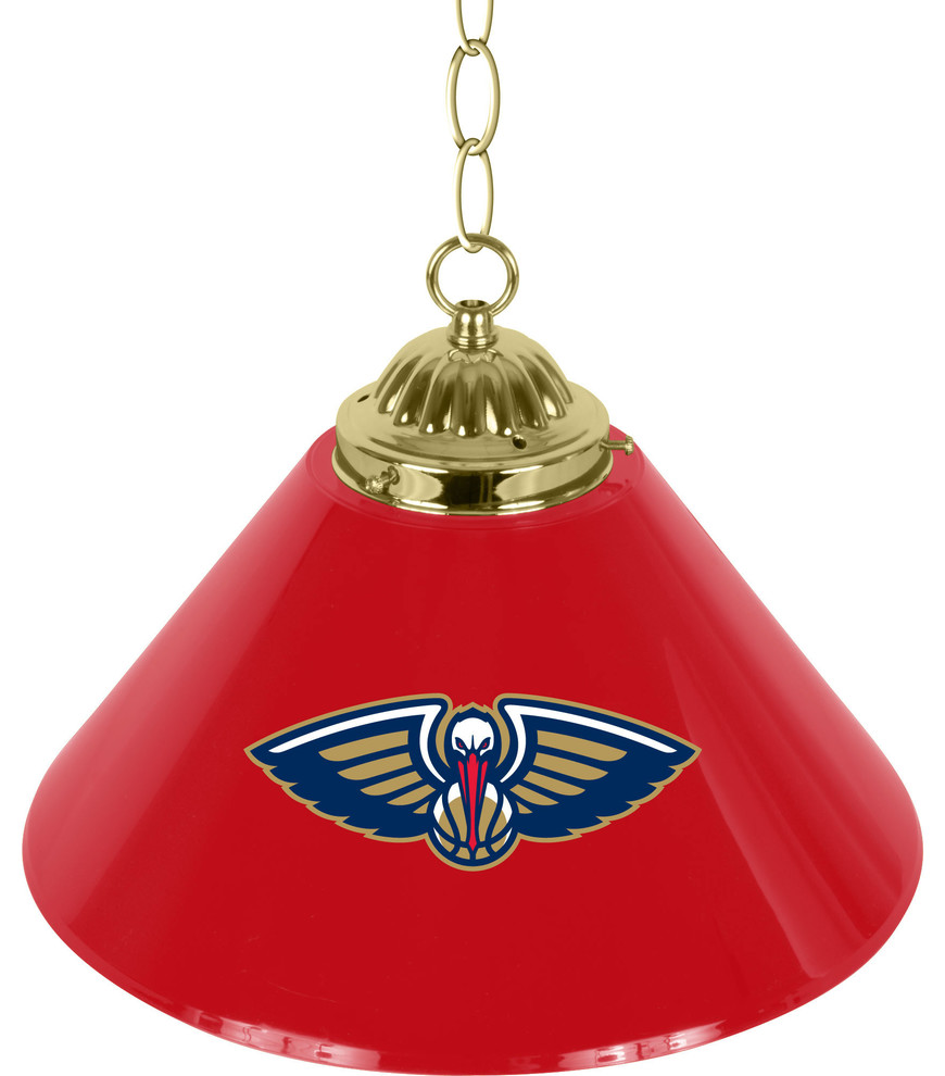 New Orleans Pelicans NBA Single Shade Bar Lamp - 14 inch