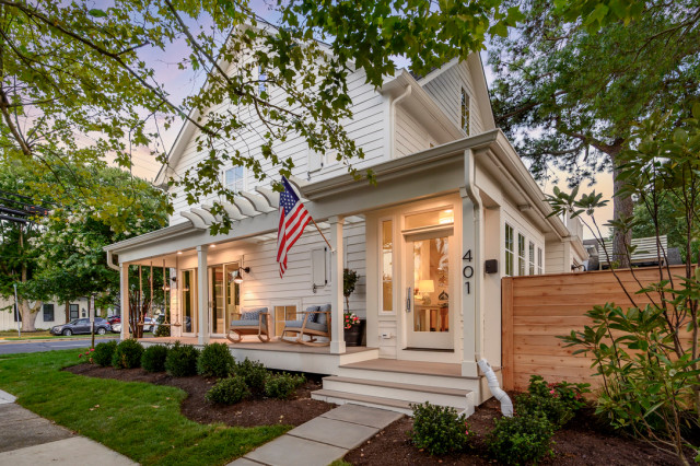 Historic Renovation & Addition coastal-veranda