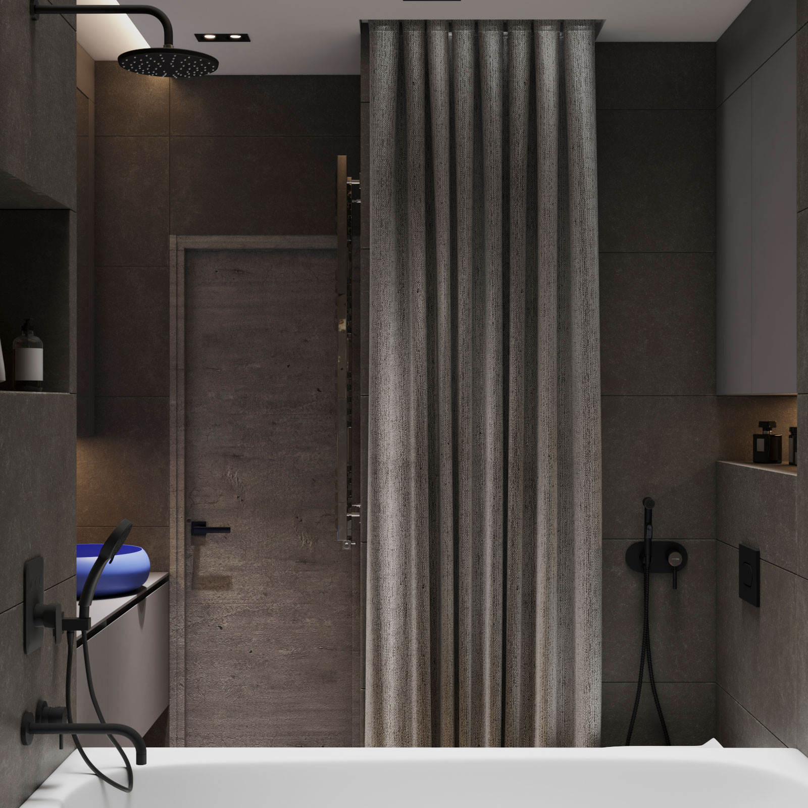 Студия для молодой семейной пары живущей в ритме и динамике