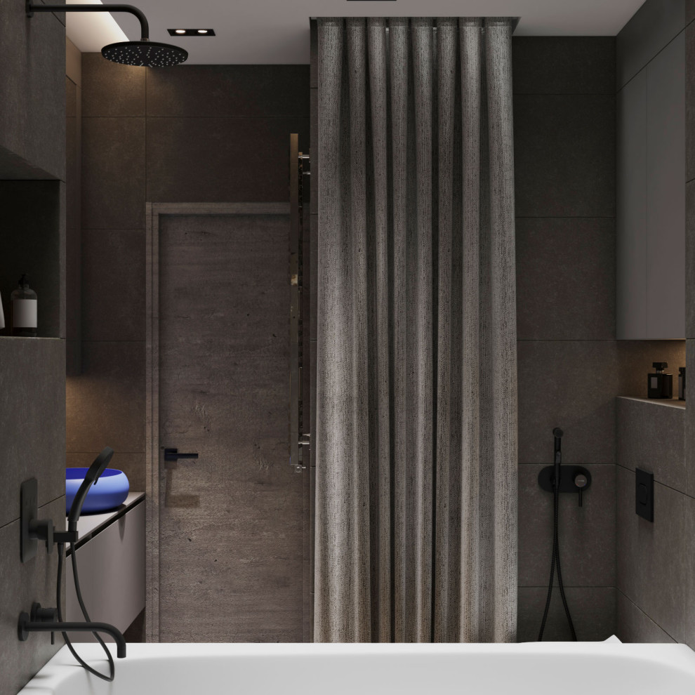 Студия для молодой семейной пары живущей в ритме и динамике