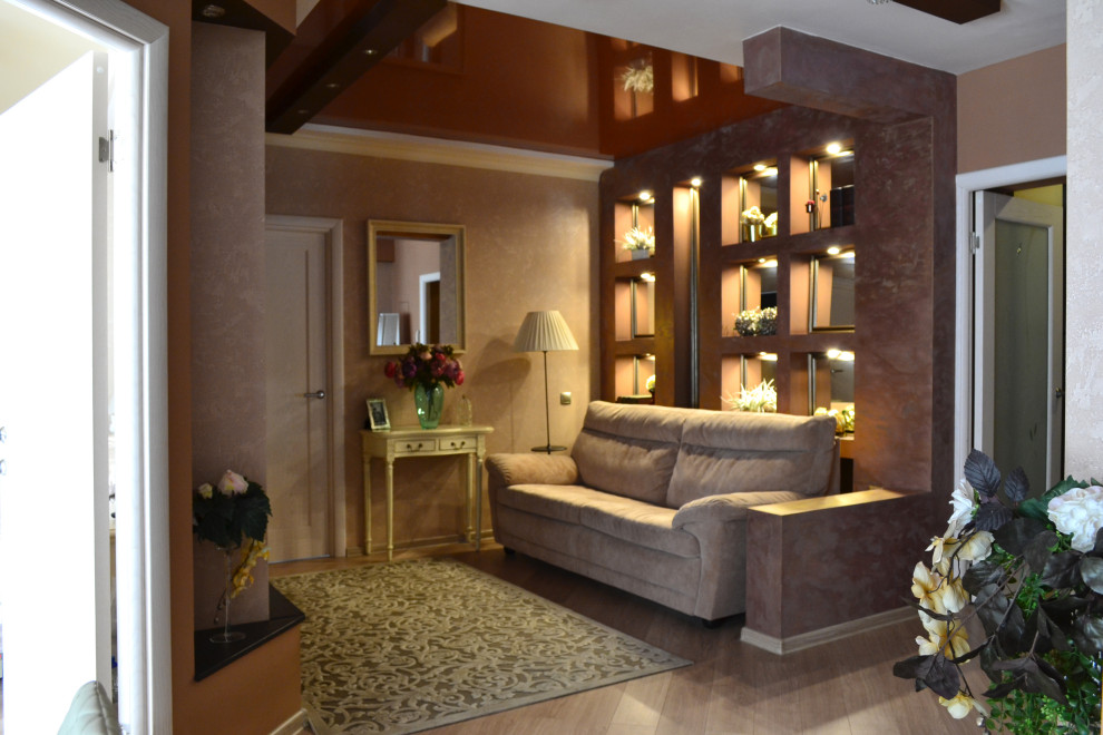 Теплые оттенки - гостиная