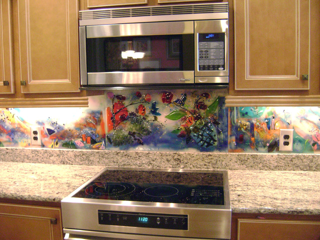 Contemporary Kitchen Backsplash and Murals - Eclectic ...