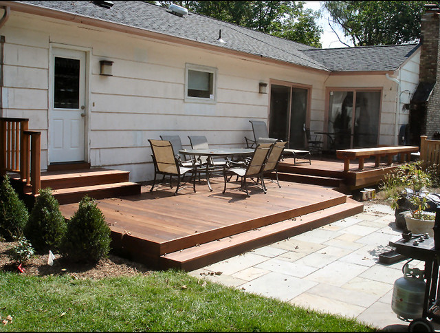 Summit Nj Ground Level Ipe Deck Traditional Deck New York