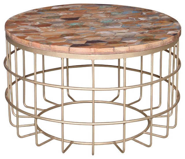 Gold Cage Reclaimed Wood Coffee Table Rustic Tables By Gold Cage Reclaimed Wood Coffee Table Rustic Tables By Giner Y Colomer S L
