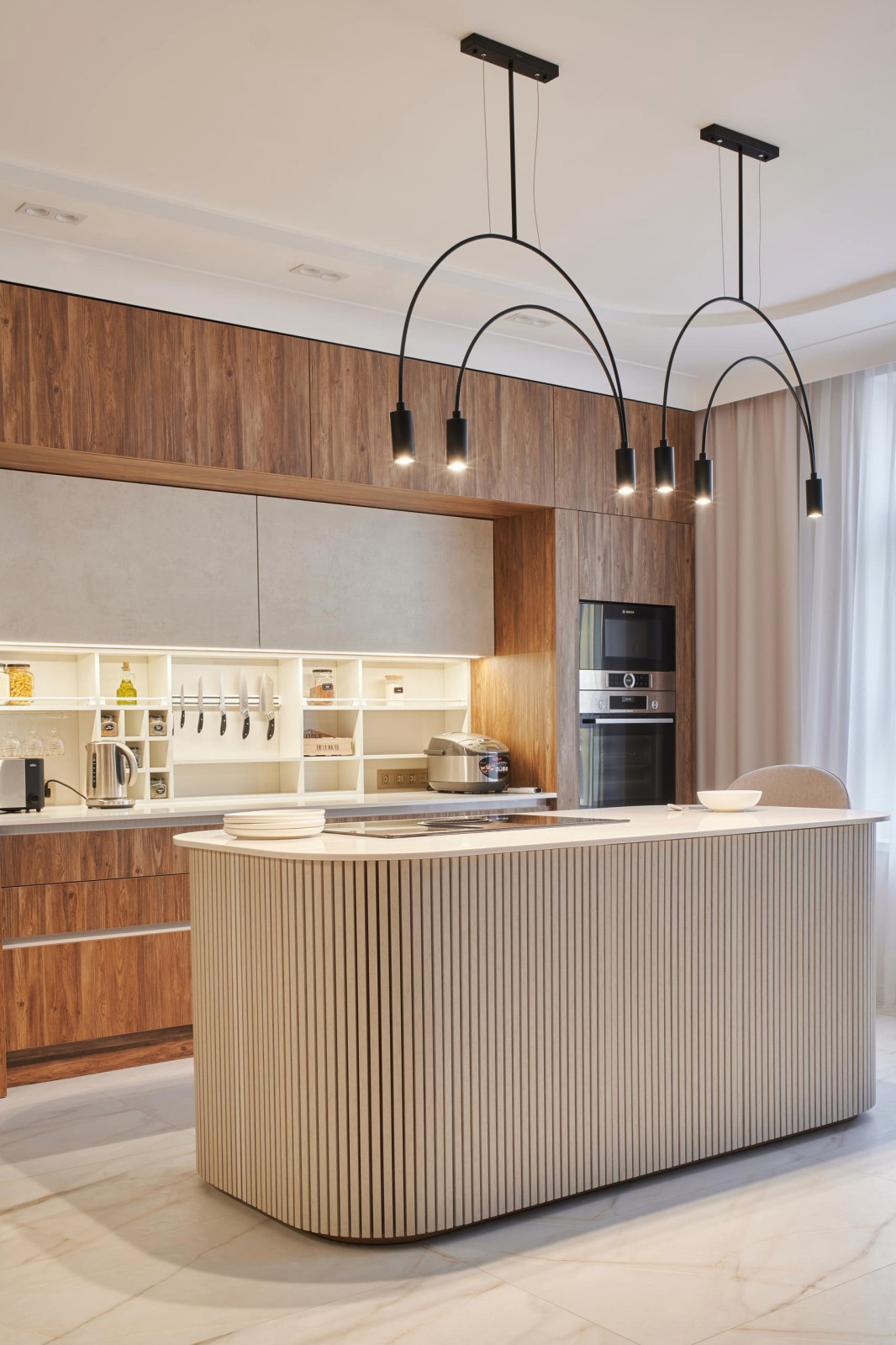 Кухня-гостиная 74 кв.м. 2020 г. Фотографии.