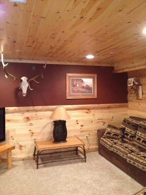 Interior Pictures Of Log Paneling And Log Siding Rustic