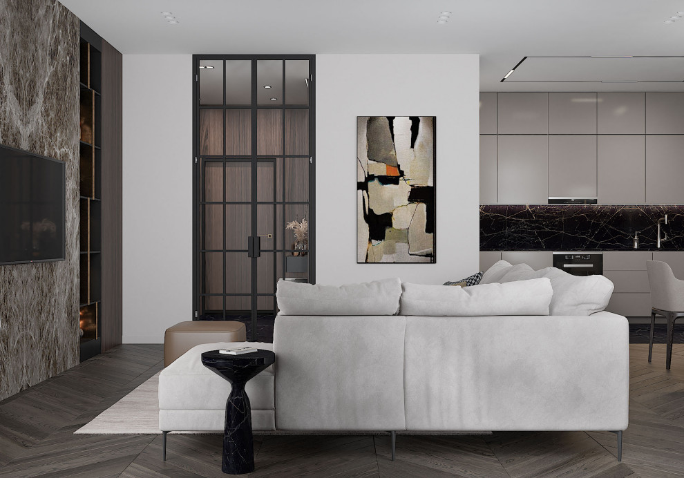 Дизайн проект квартиры 78м2 ЖК "Резиденция Композиторов"