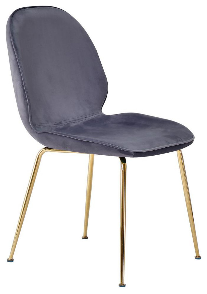 Velvet Mid Century Upholstered Side Chairs Midcentury Dining Chairs