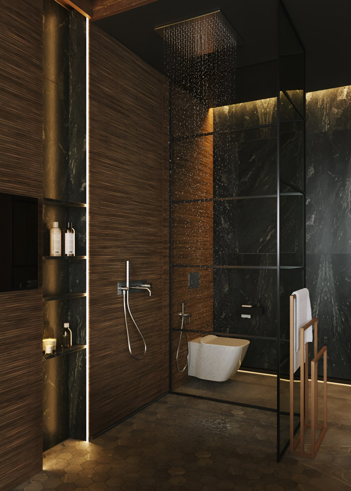 Большой санузел в доме