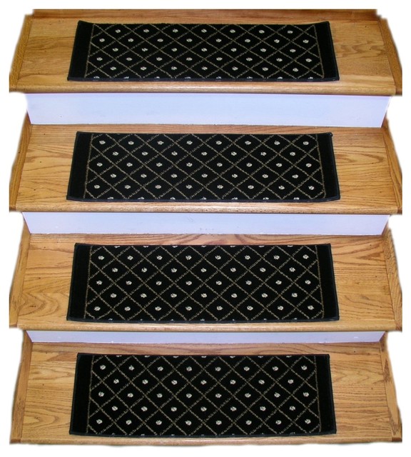 Premium Stair Treads, Set of 13 Mediterranean Stair Tread Rugs by