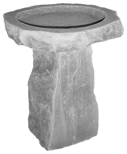 Glastonbury Manor Bird Bath Rustic Bird Baths by XoticBrands Home
