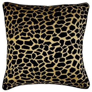 gold leopard pillow