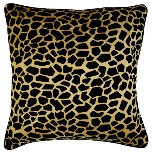 velvet leopard pillow