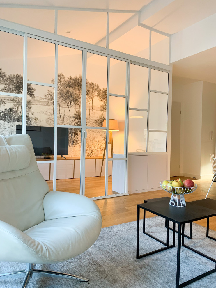 Cloison vitrée avec double porte coulissante - Contemporary - Bordeaux ...