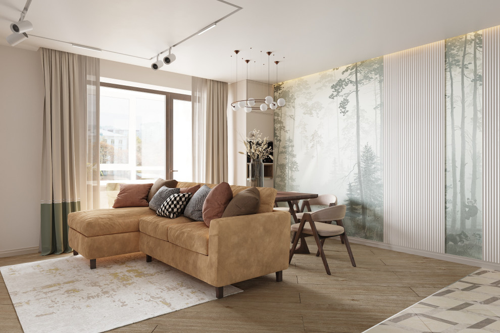 Квартира в современном стиле со скандинавскими мотивами 84 кв. м