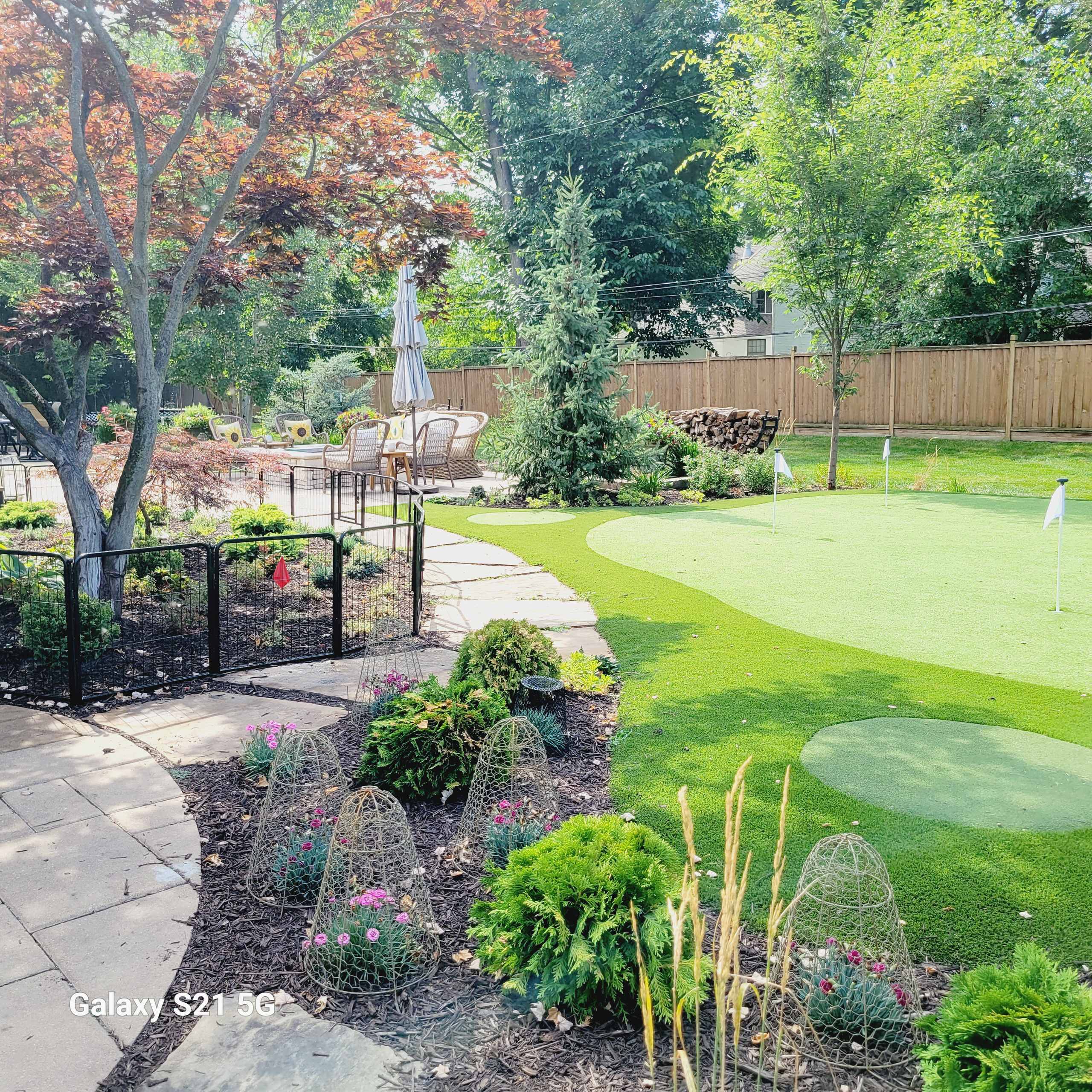 Garden with New Putting Green