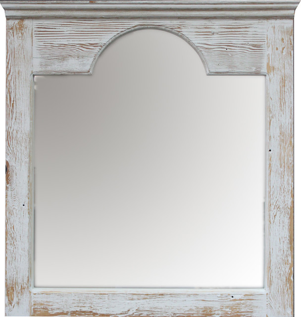 Hall Style Mirror Whitewash Farmhouse Wall Mirrors By Ptm Images Hall Style Mirror Whitewash
