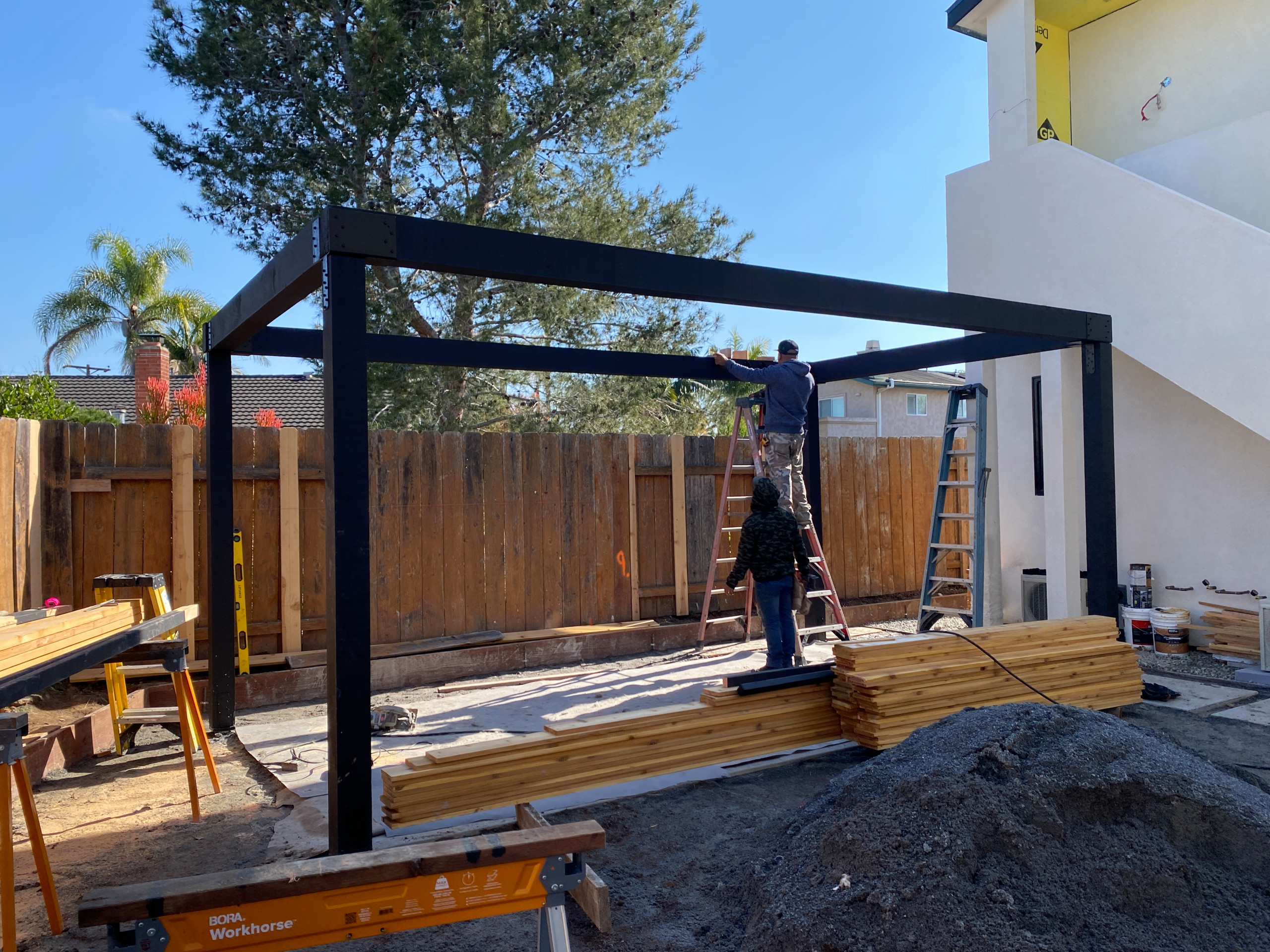 Installing a Pergola in Clairemont