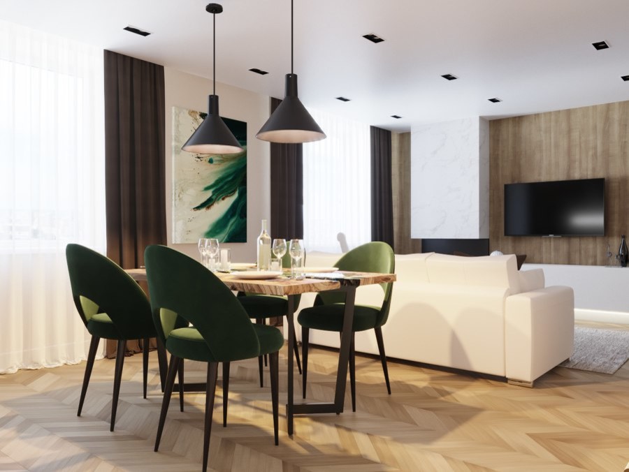 Кухня-гостиная в г. Санкт-Петербург