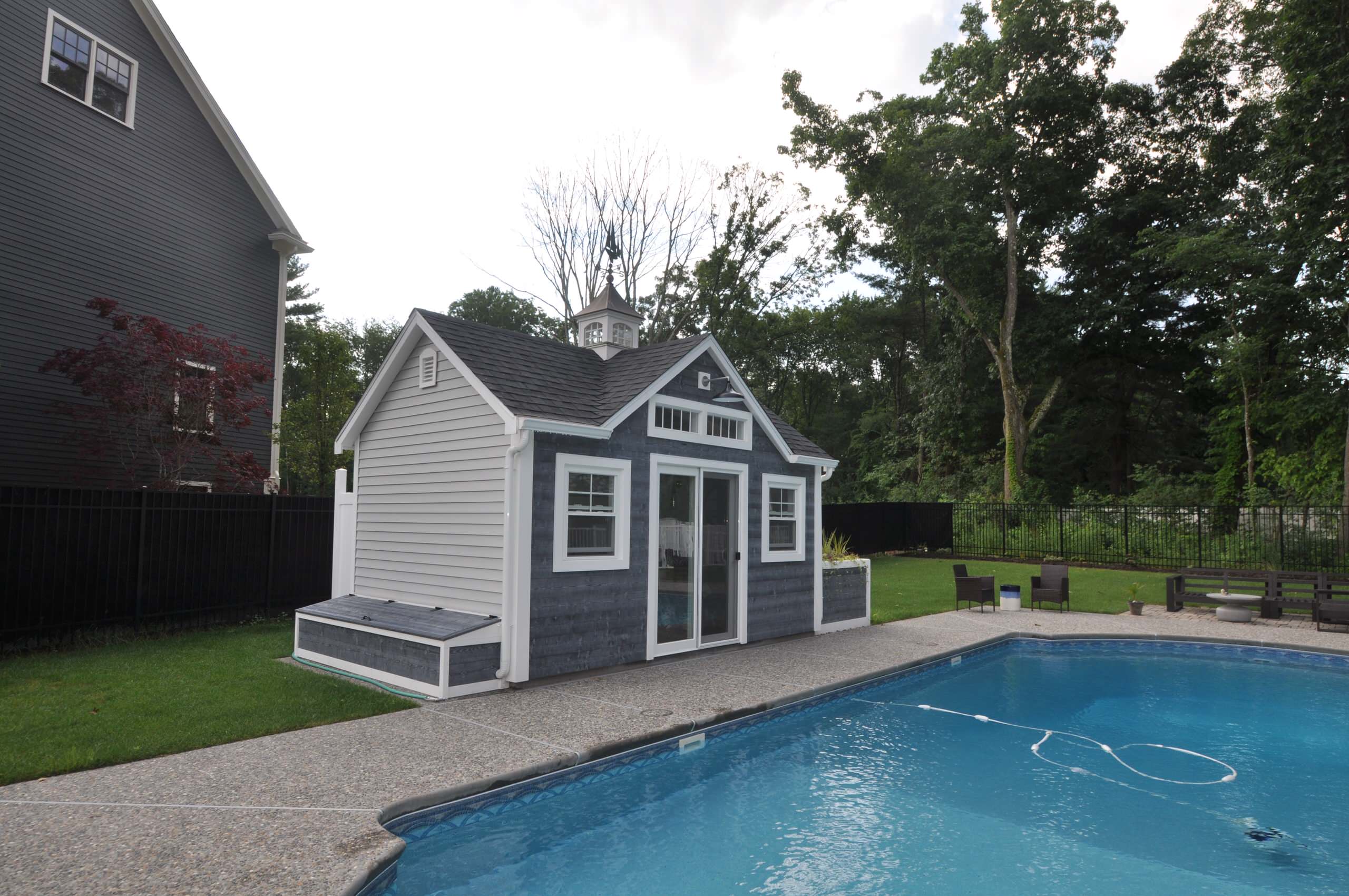 Pool Bar Shed by Design 1 Kitchen & Bath in Bedford MA